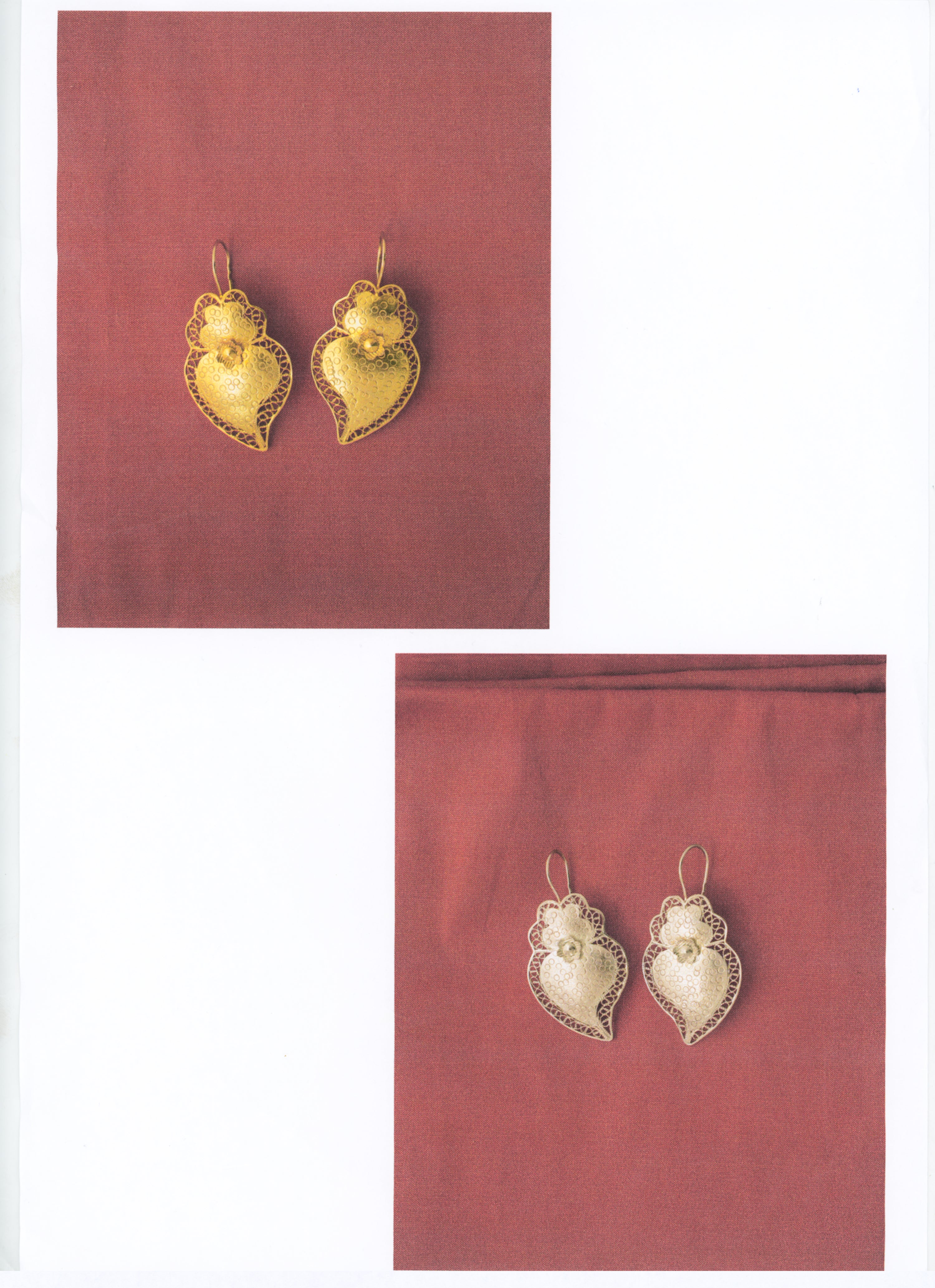 Viana Heart Medal Earrings