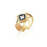 Squared Caramujo Ring