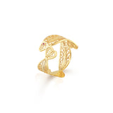 Bague Sardine en Or et Argent