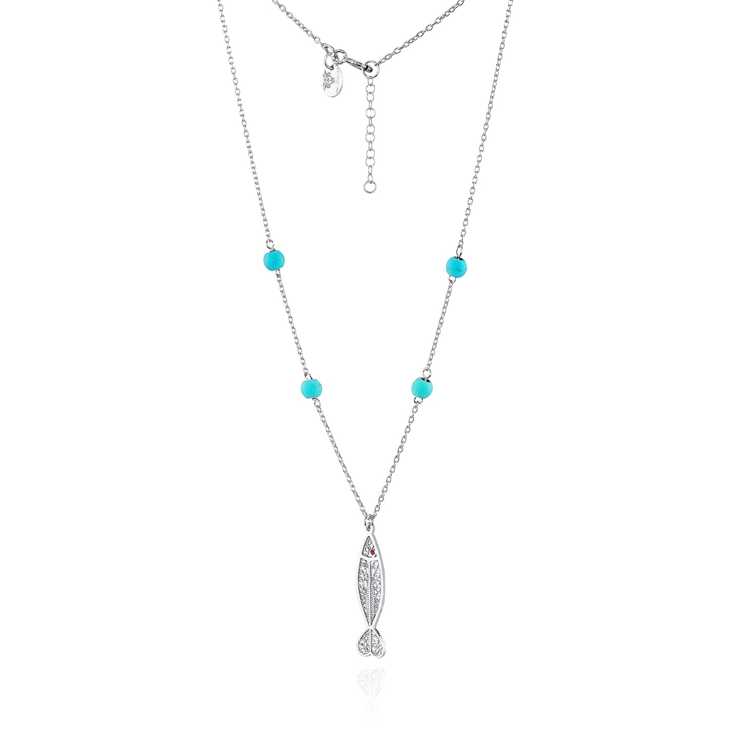Pendientes de sardina de plata