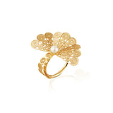 Bague Rodillion en filigrane avec perle