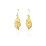 Brincos Coração com Pedra