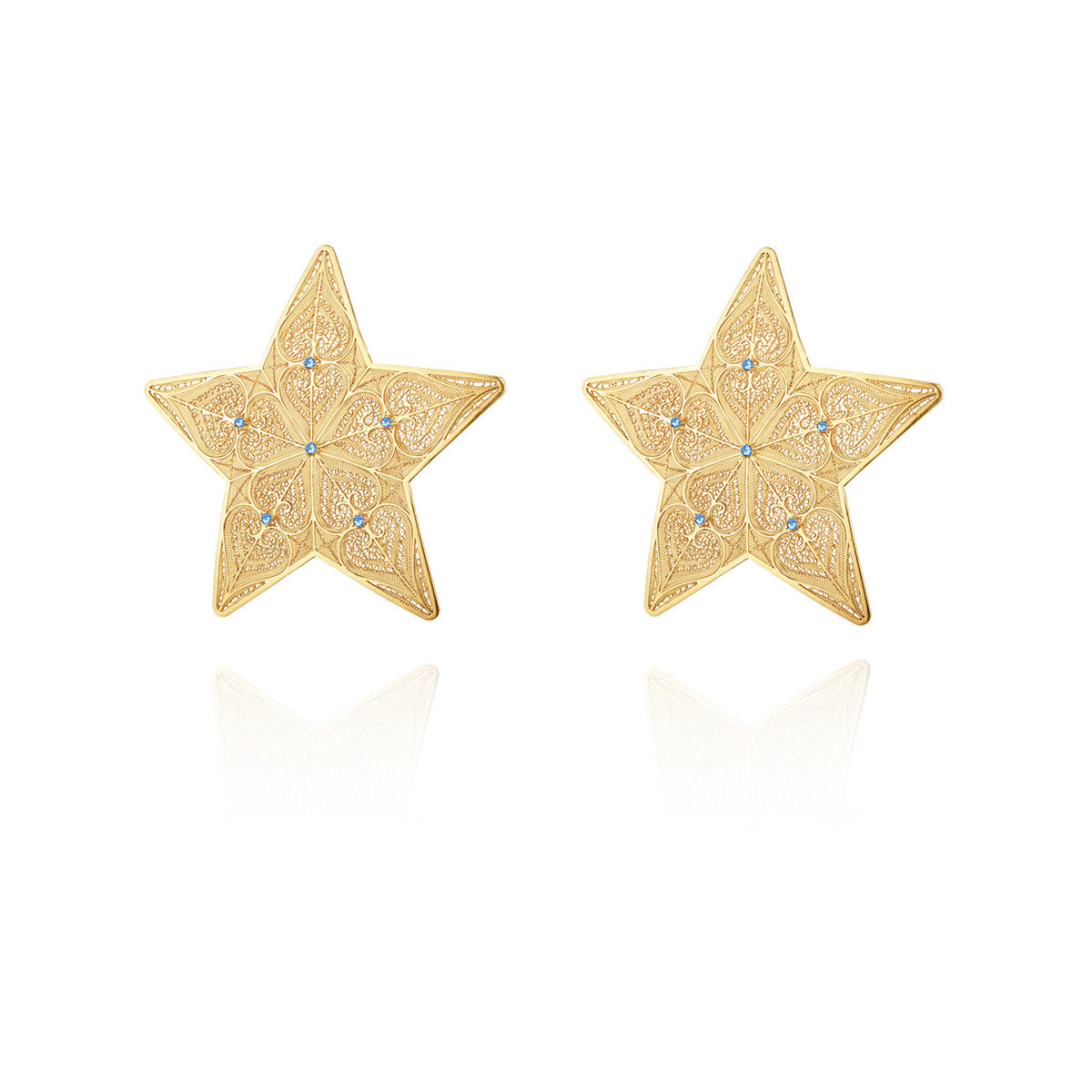 Brincos Estrelas Dourados