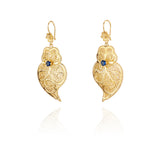 Pendientes de sardina de plata