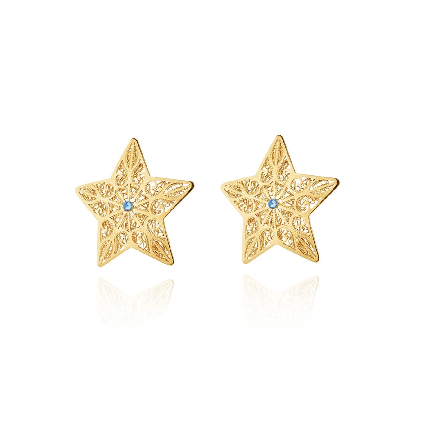 Brincos Estrelas Dourados